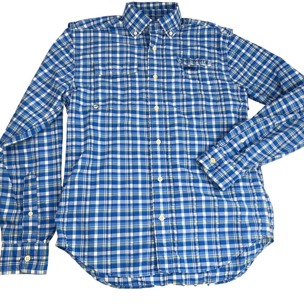 Vineyard Vines Harbor Blue Button Down Vented Fishing Shirt